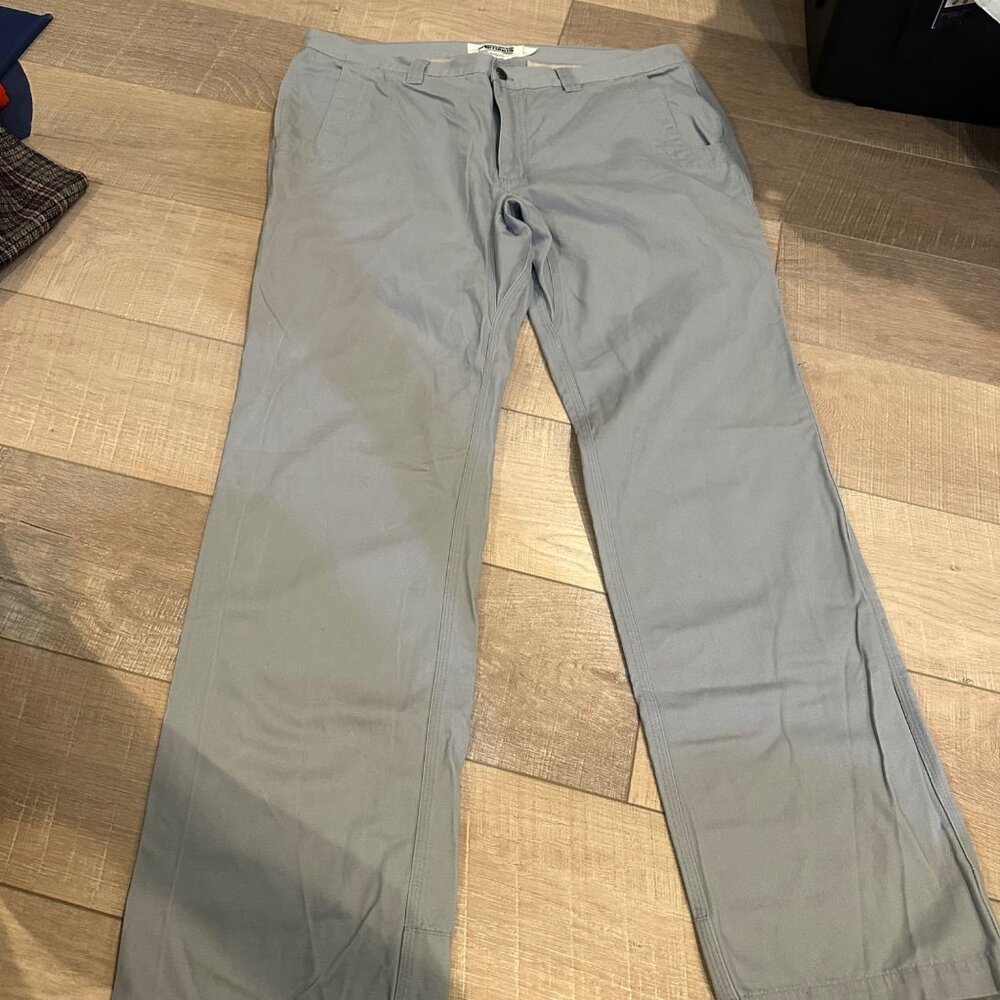 MOUNTAIN KHAKIS SLIM FIT MENS GRAY PANTS 38 X 32